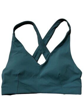 Lululemon lab Luxtreme Deep-V Sports Bra Tidewater Teal Size 4